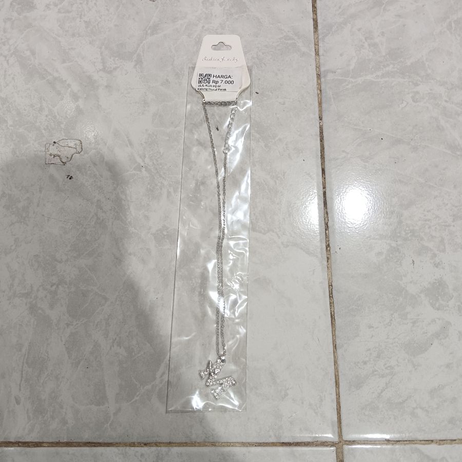 Kalung Huruf Perak/M
