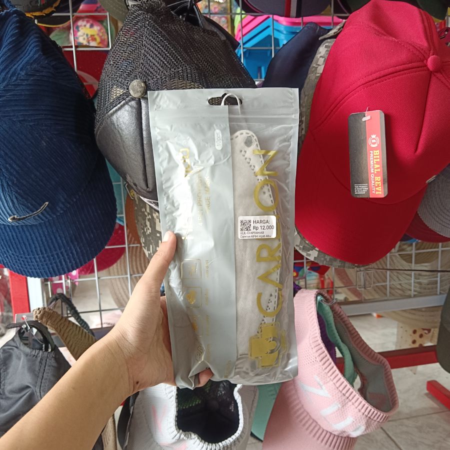 Careion KF94 Hijab/Dewasa/10pcs/Abu