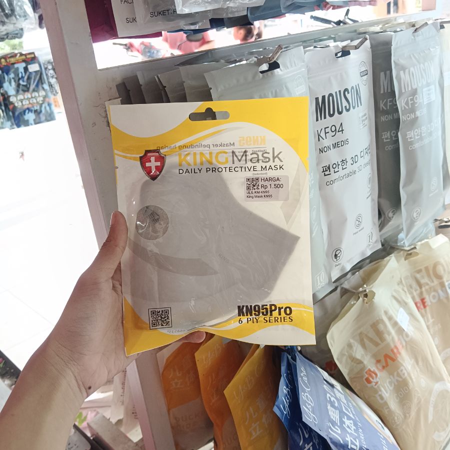King Mask KN95/Dewasa/2pcs/Random
