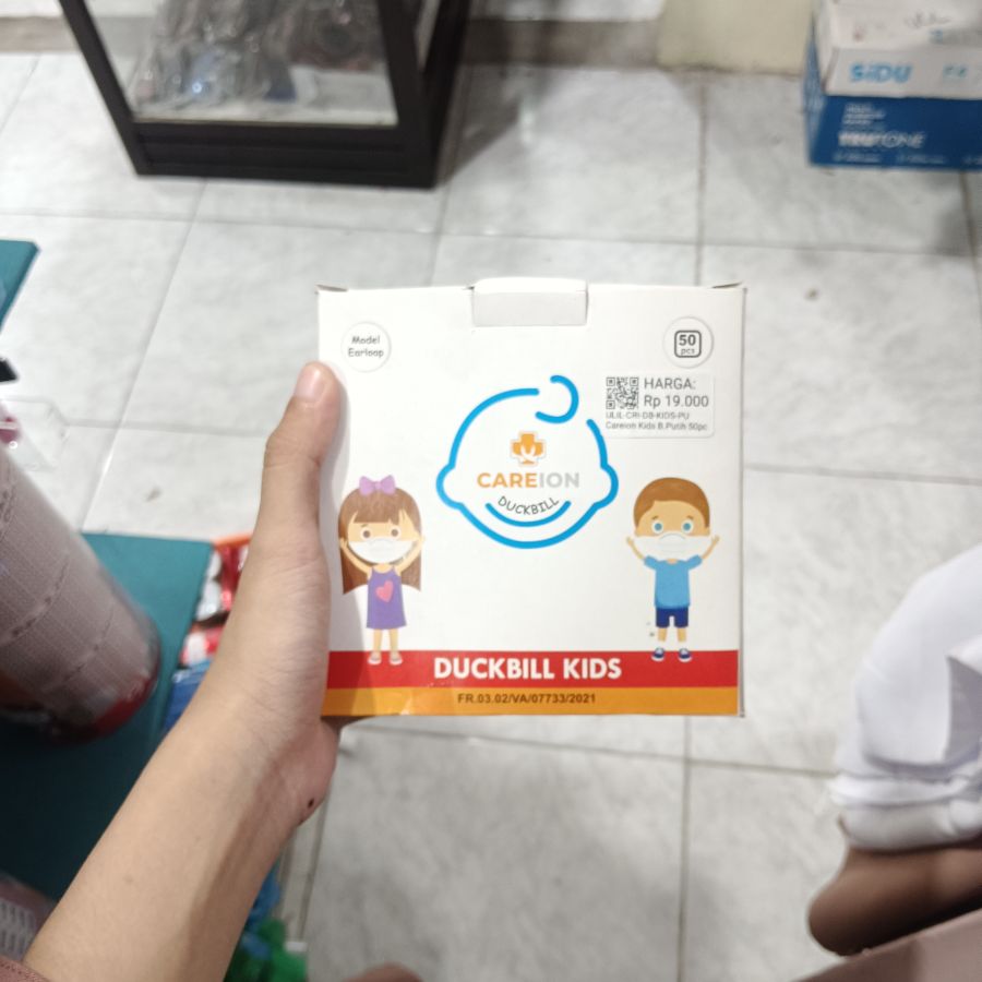 Careion Duckbill Kids/Anak/50pcs/Putih