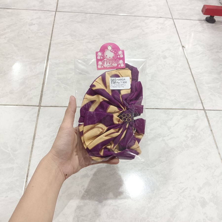 Strap Masker Kain Pita Ungu