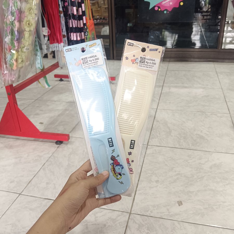 Aishu Set Sisir BT21 2in1 Besar