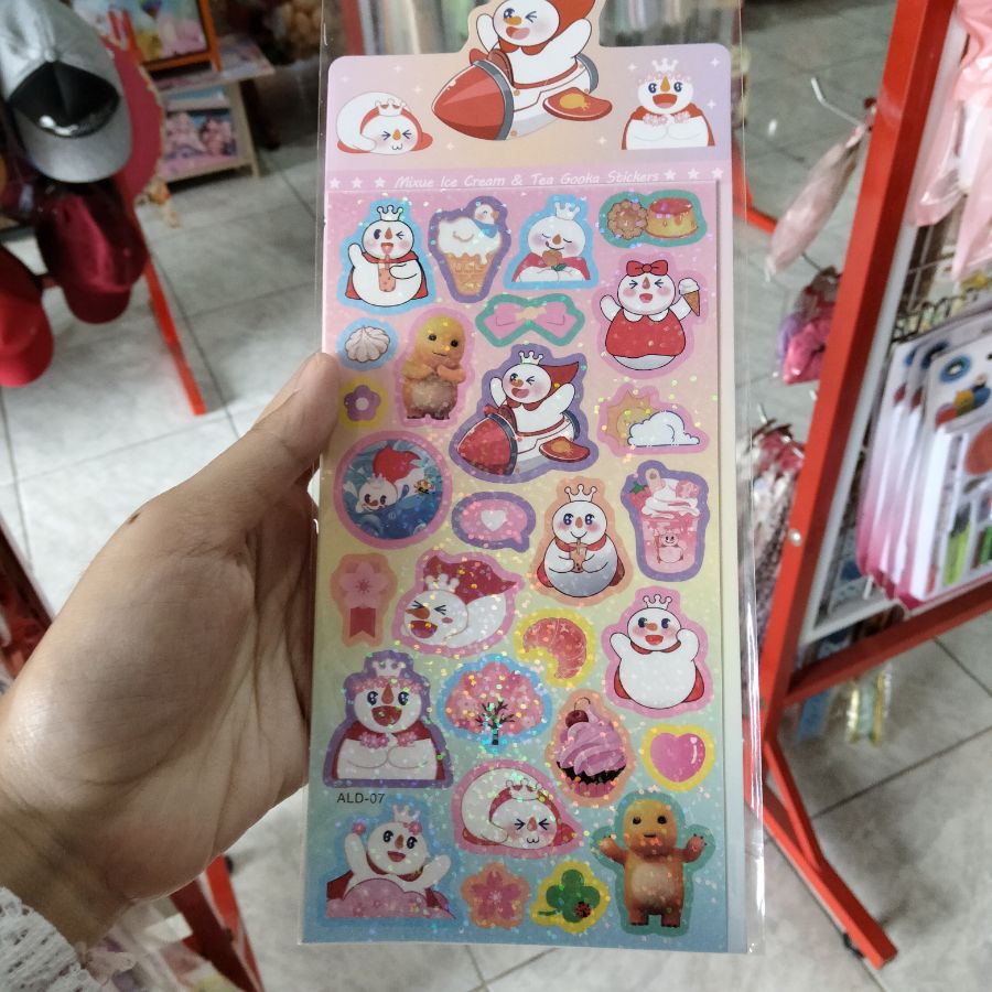 Stiker Mixue Hologram 