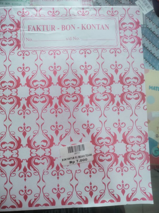 Bon Faktur R3 Besar Tegak 