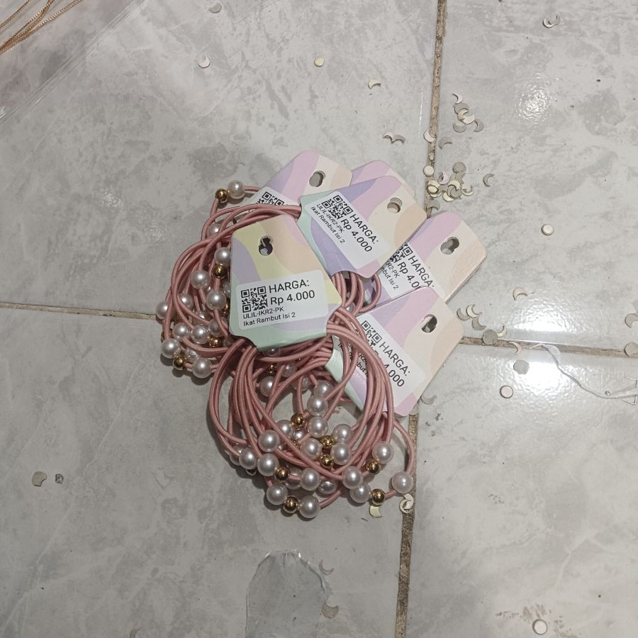 Ikat Rambut Mutiara Isi 2
