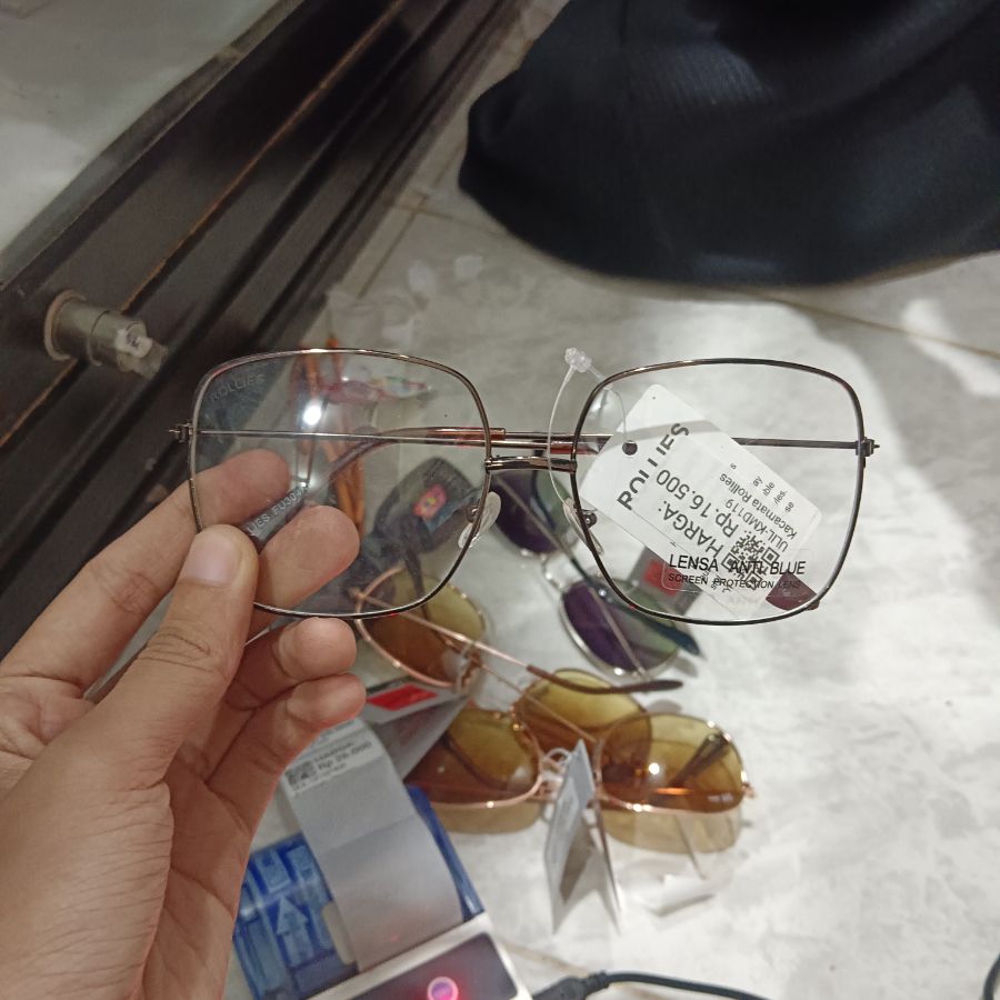 Kacamata Dewasa Anti Blue/Cewek/Bening