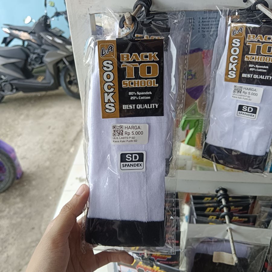 LA Back To School Kaos Kaki Putih SD