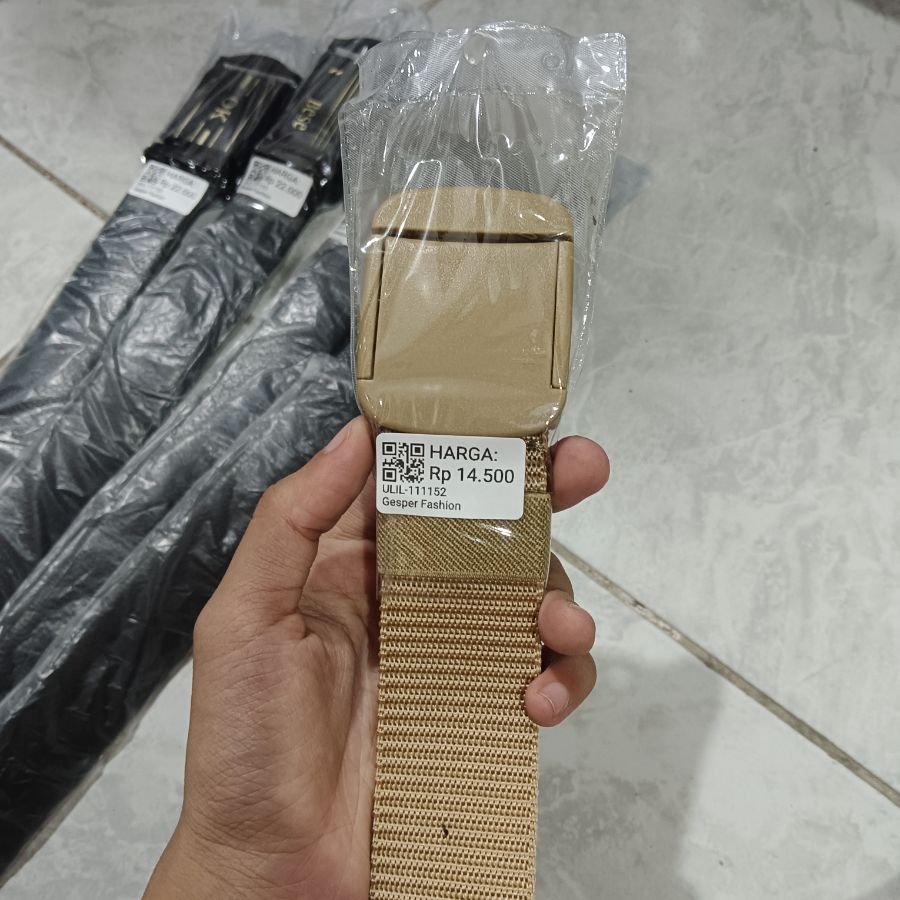 Gesper Fashion Nylon Cowok