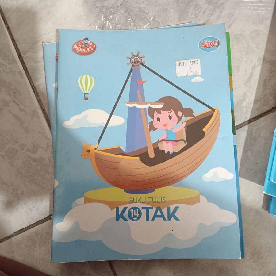 Buku Tulis Sidu Kotak 14mm/Ecer