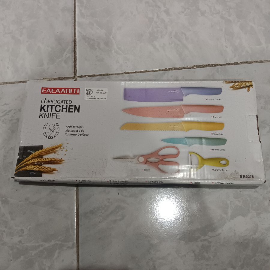 Corrugated Kitchen Knife Set