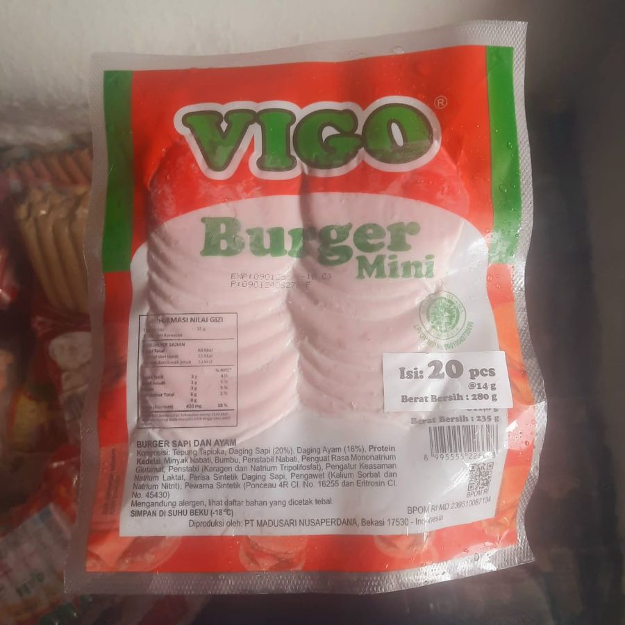 Vigo Burger MINI isi 20