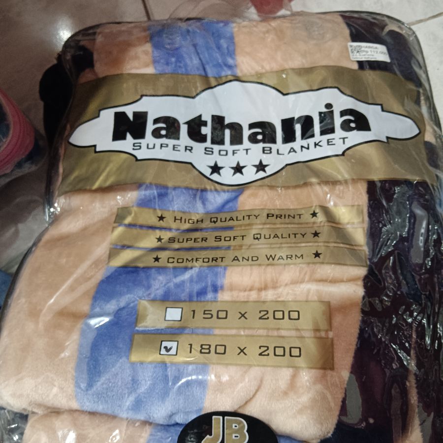 Selimut Nathania/180x200/Motif