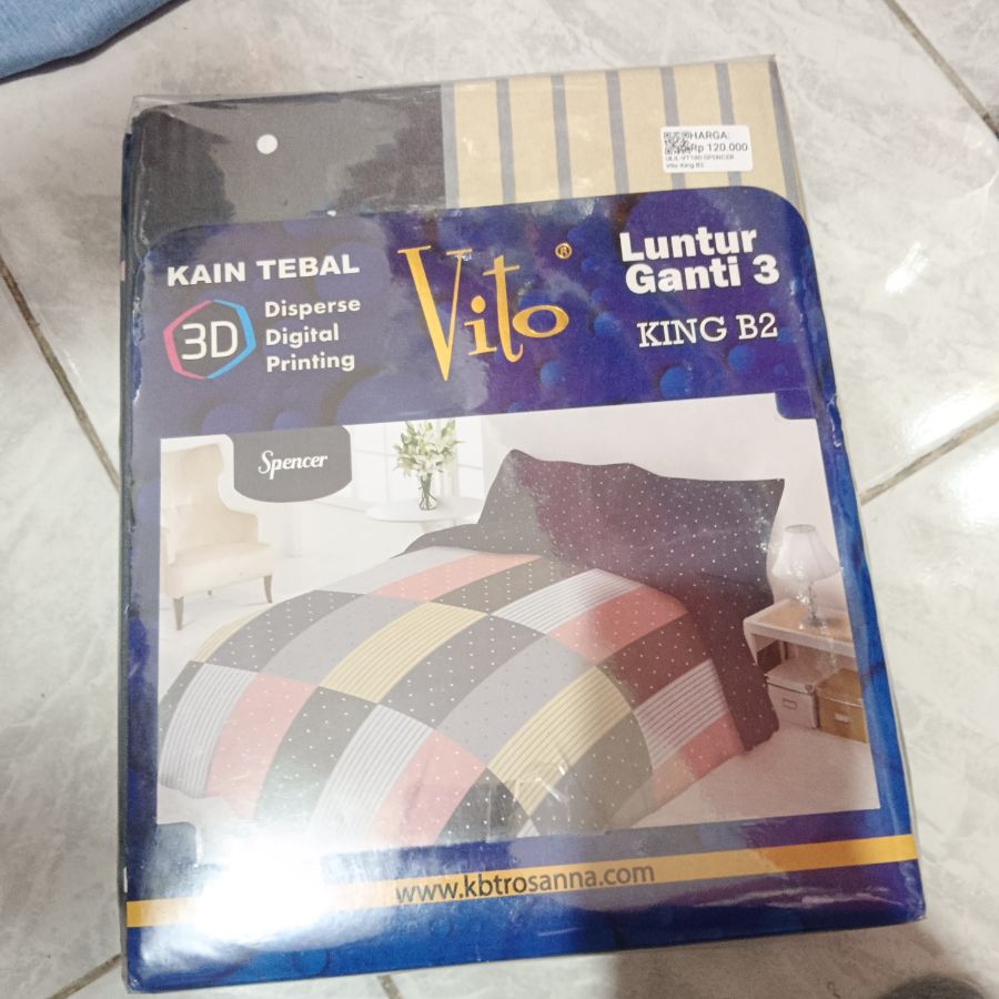 Sprei Vito King B2/Spencer/180x200cm/Motif