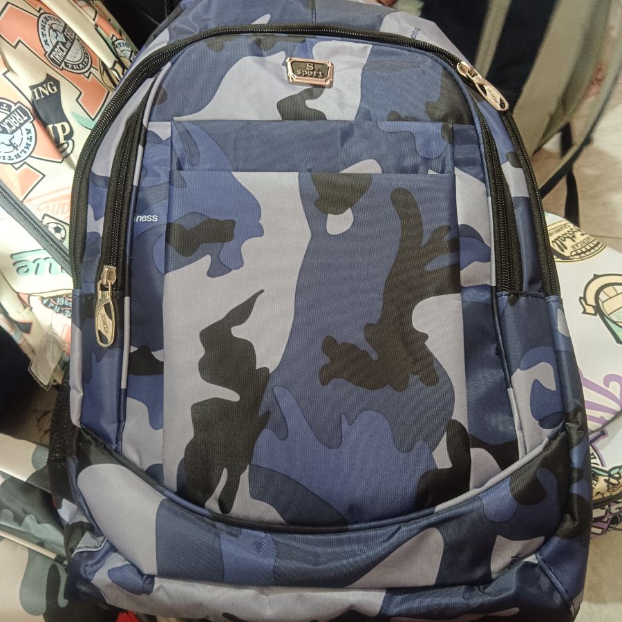 Tas Sekolah Dewasa/Cowok/SSport/Loreng Navy