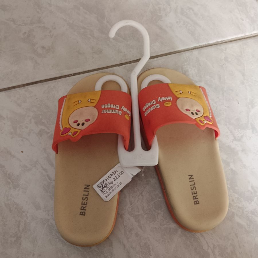 Sandal Slop Anak/Cewek/Breslin/Orange/28-29