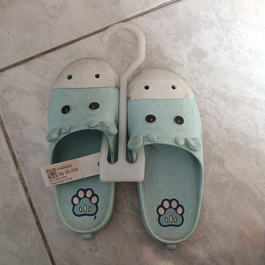 Sandal Slop Anak/Cewek/Happy Baby/Blue/25-26