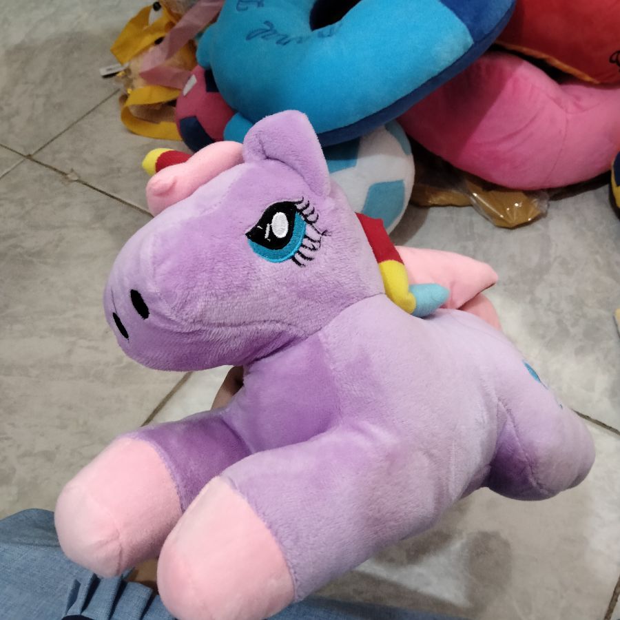 Boneka Kuda Poni Ungu M