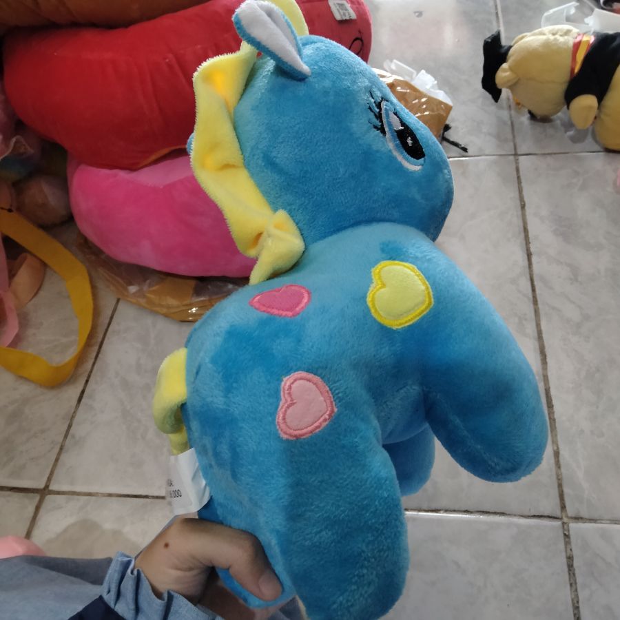 Boneka Kuda Poni Biru M