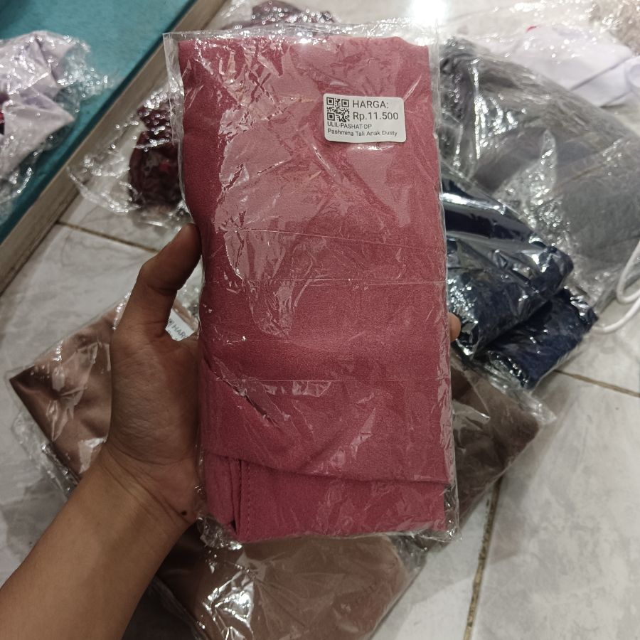 Pasmina Tali Anak/Dusty Pink