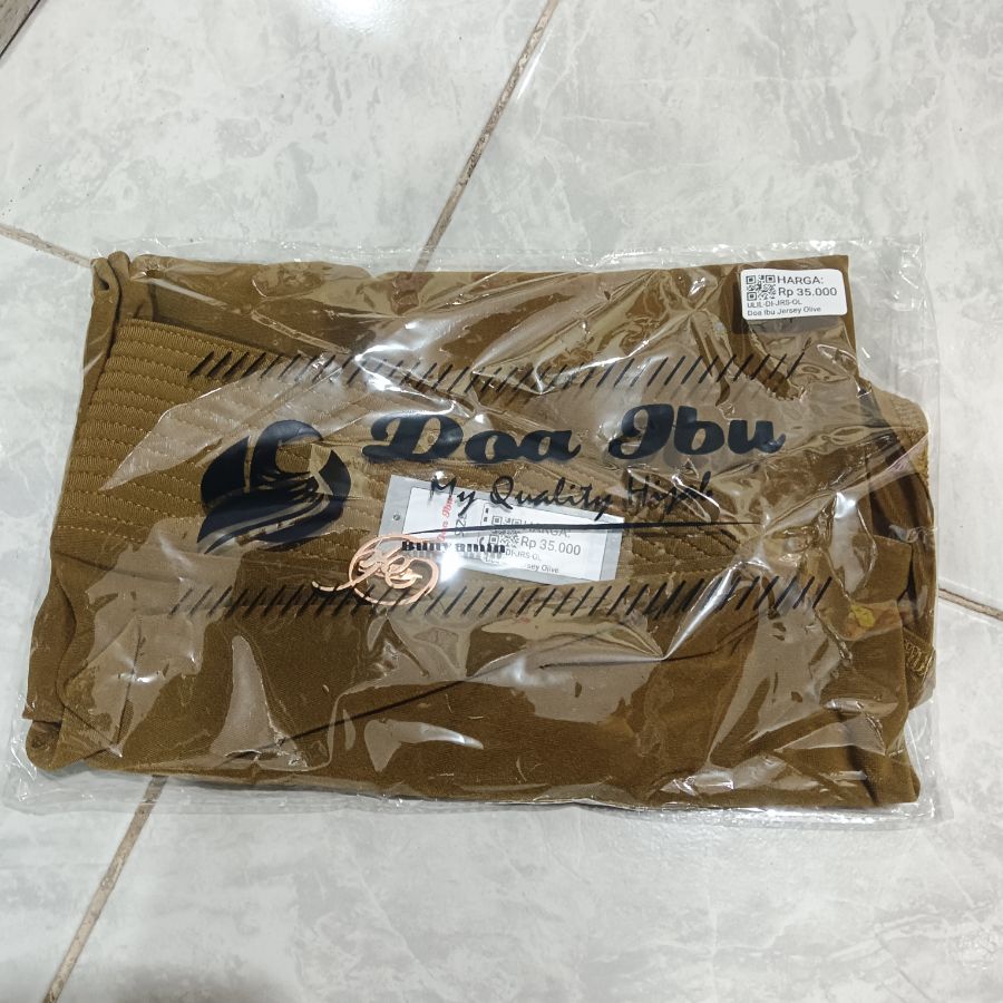 Jilbab Instan Doa Ibu Jersey/Olive