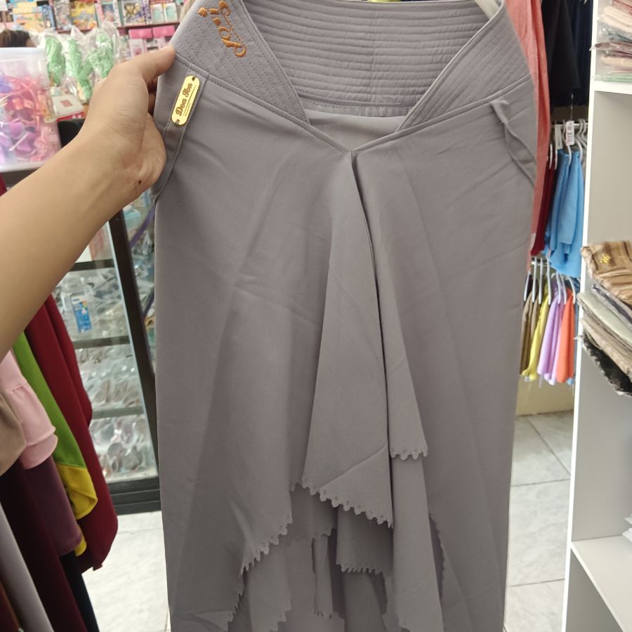 Doa Ibu Hijab 2 Layer/ Abu