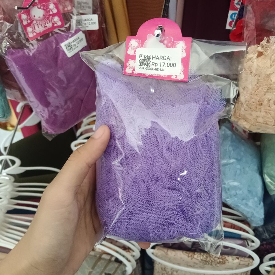 Scrunchies Cepol Renda/Ungu