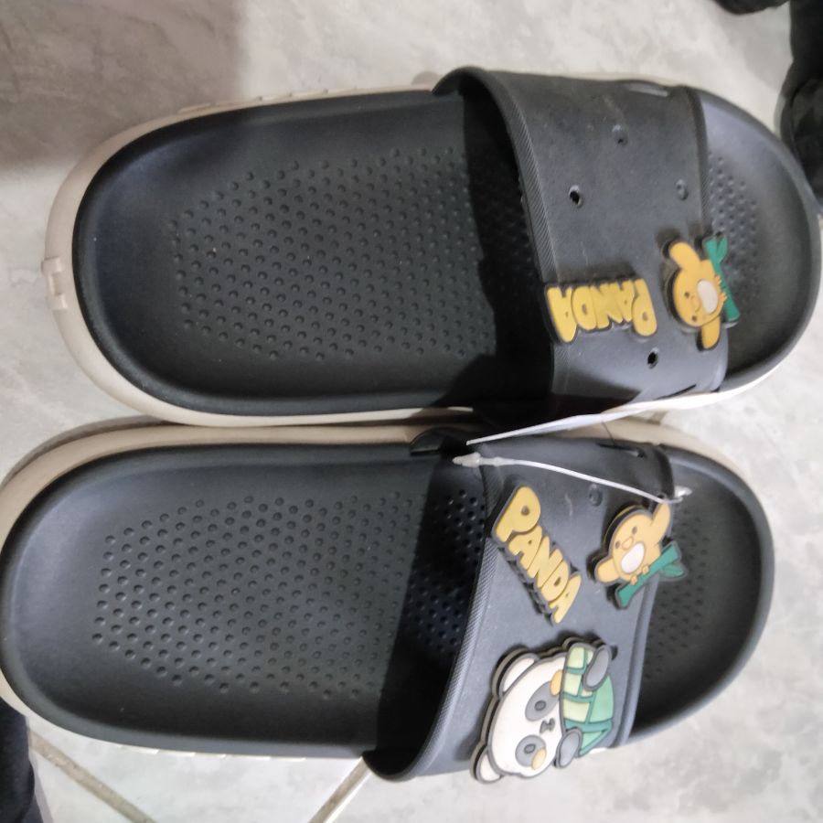 Sendal Slop Panda/ Hitam/ 36/37
