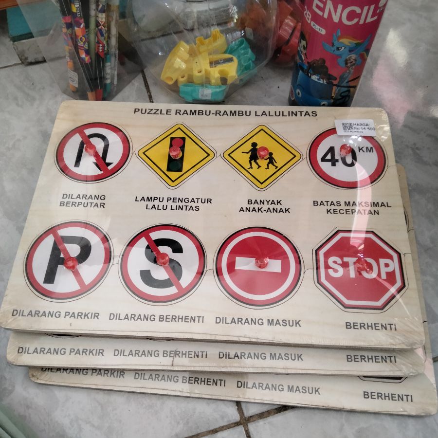Puzzle Rambu Rambu Lalu Lintas 