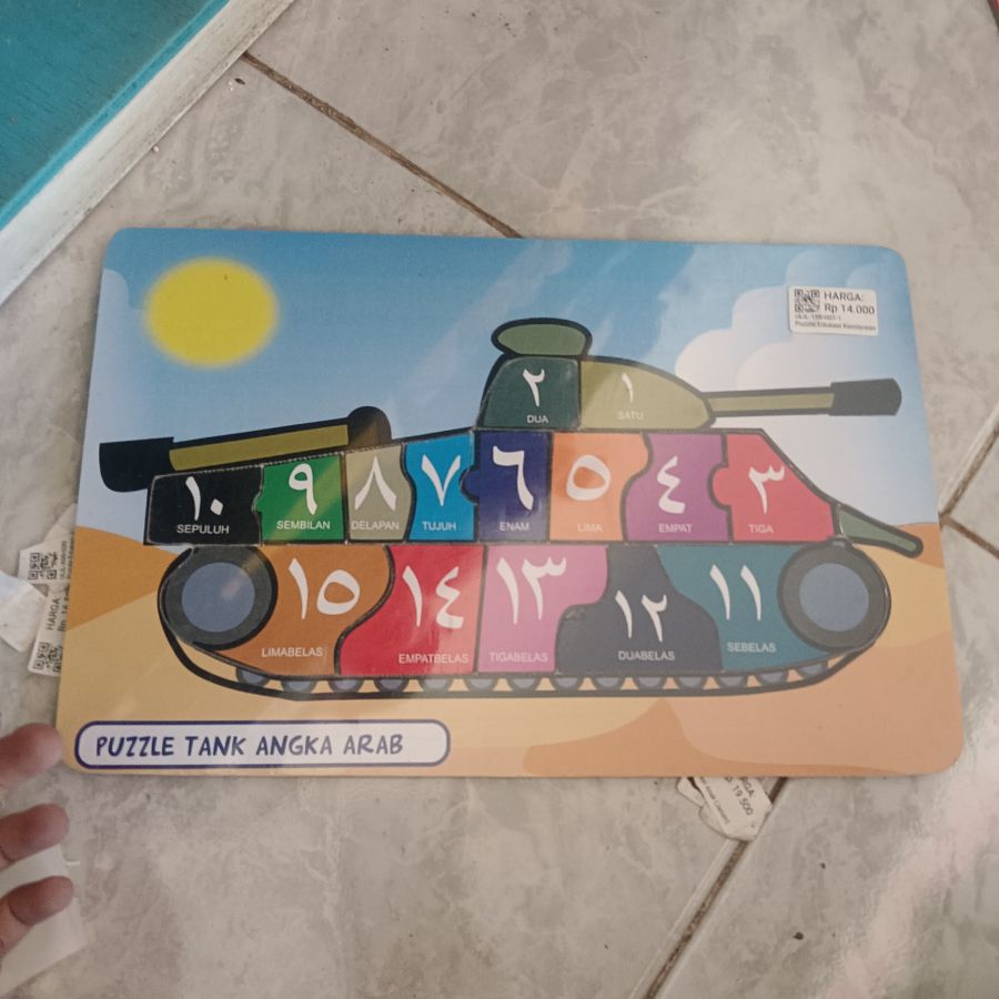Puzzle Tank Angka
