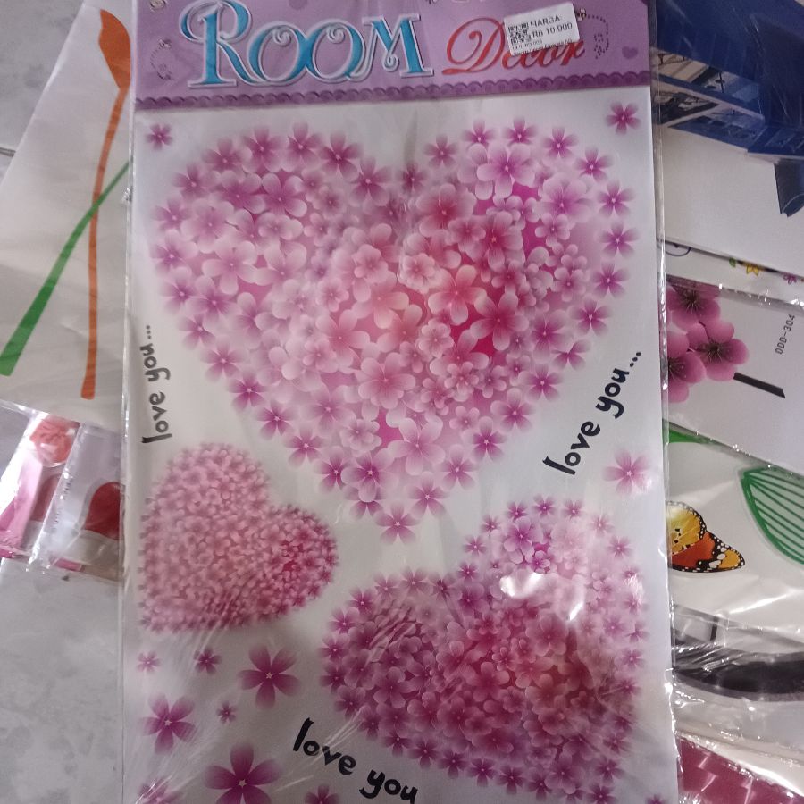 Stiker Room Decor Flowers 6D