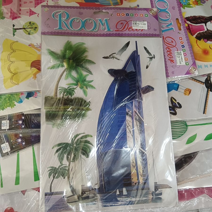 Stiker Room Decor City 6D