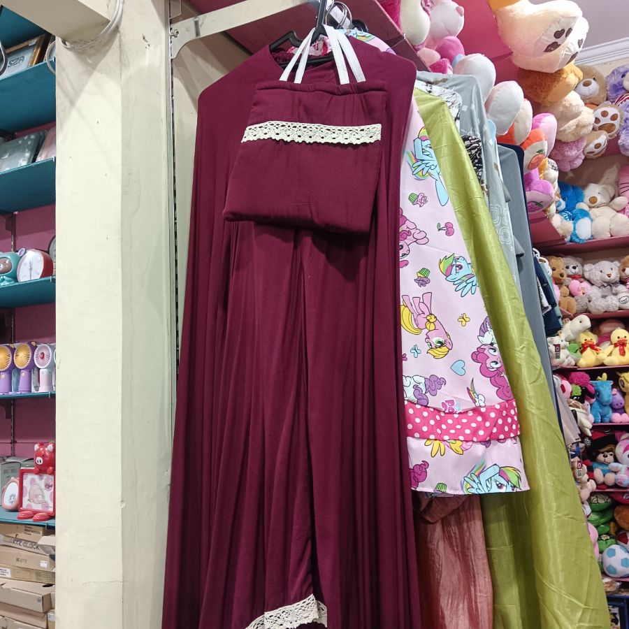 Mukena Renda/Maroon