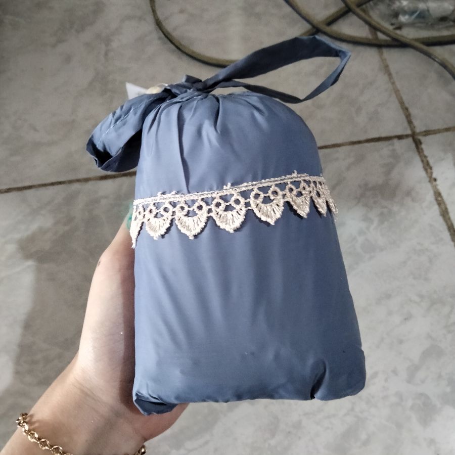 Mukena Traveling Renda/ Denim