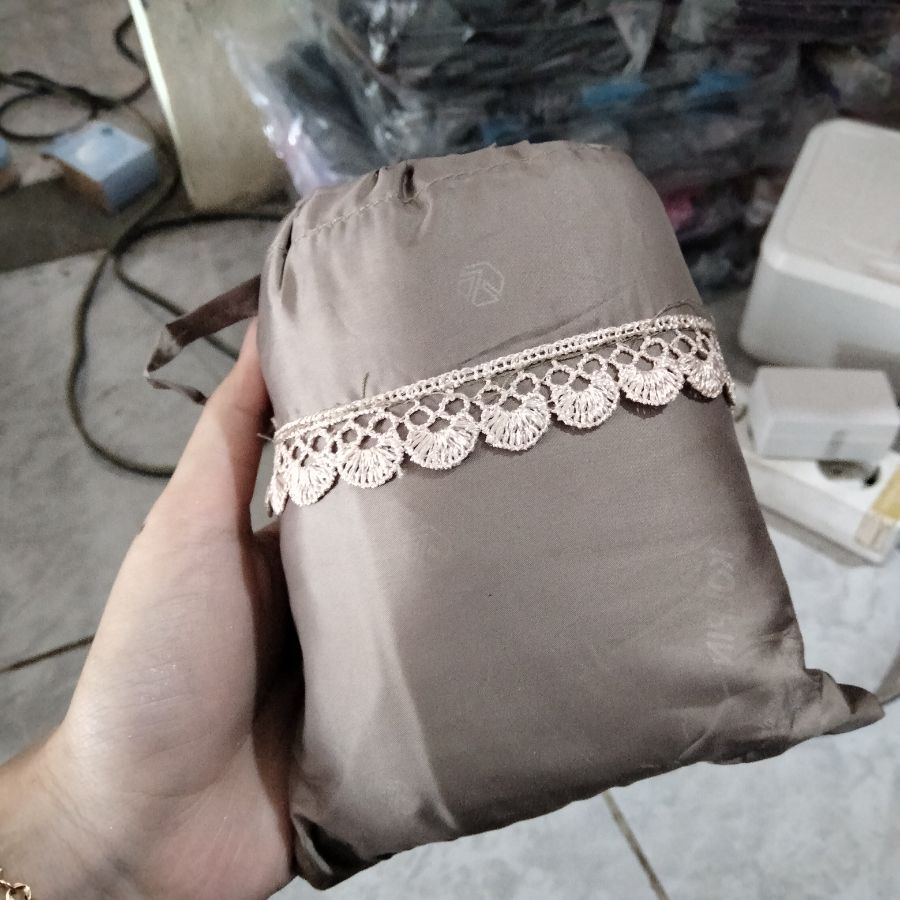 Mukena Traveling Renda/ Khaki