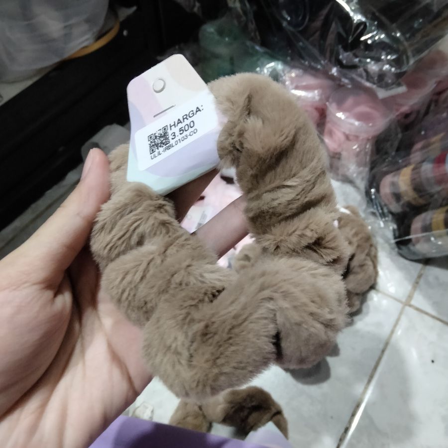 Tali Rambut Bulu Coklat 