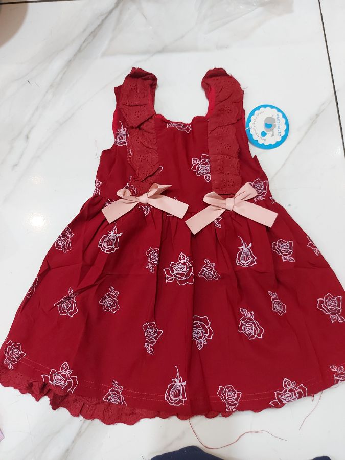 Dress red baby ros