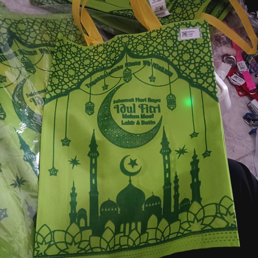 Tas Lebaran 30x40 hijau