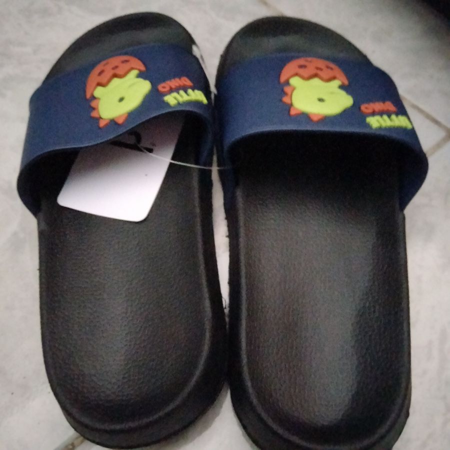 Sendal Slop Anak Porto Little Dino/ 33/ hitam