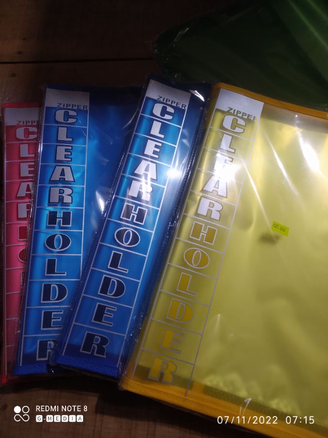 Clear Holder zipper Map Album