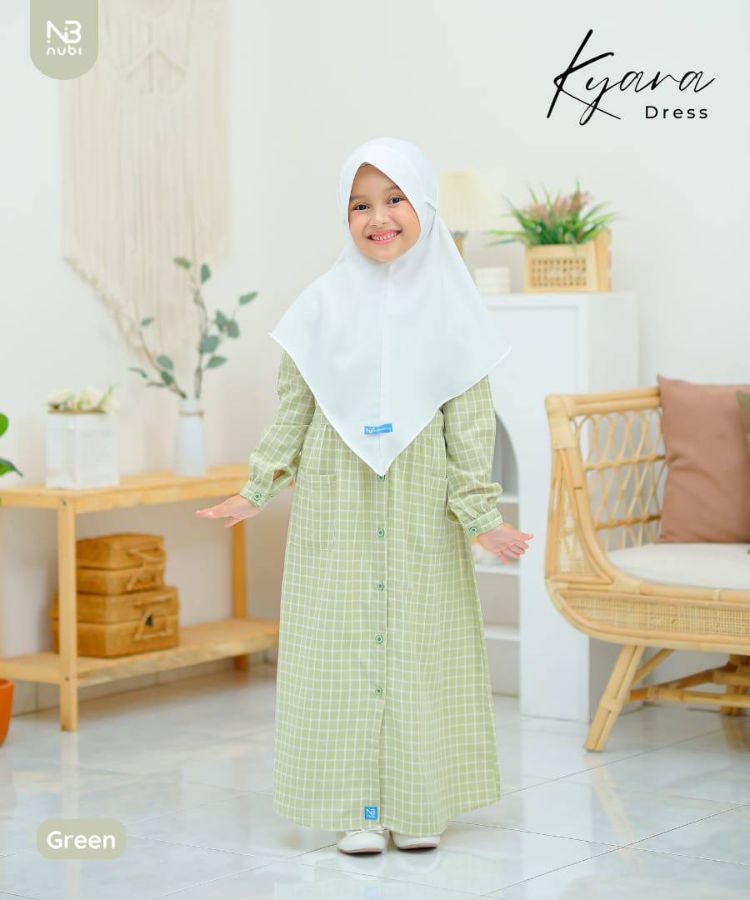 Gamis nubi kyara dress green 12