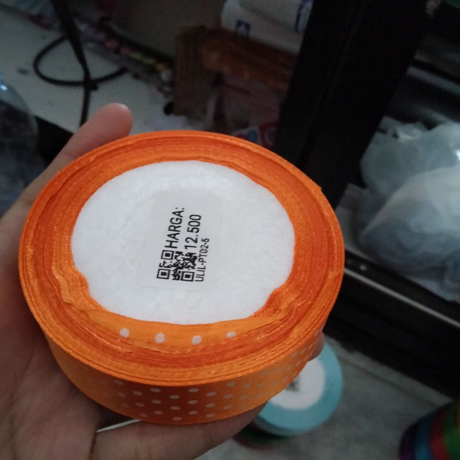 pita gulung Polkadot orange
