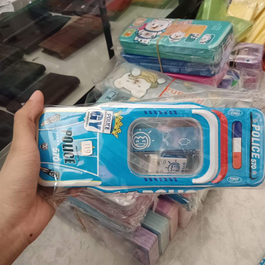 Ulil - Tempat Pensil Kaleng Set Alat Tulis - Cowok - Mobil