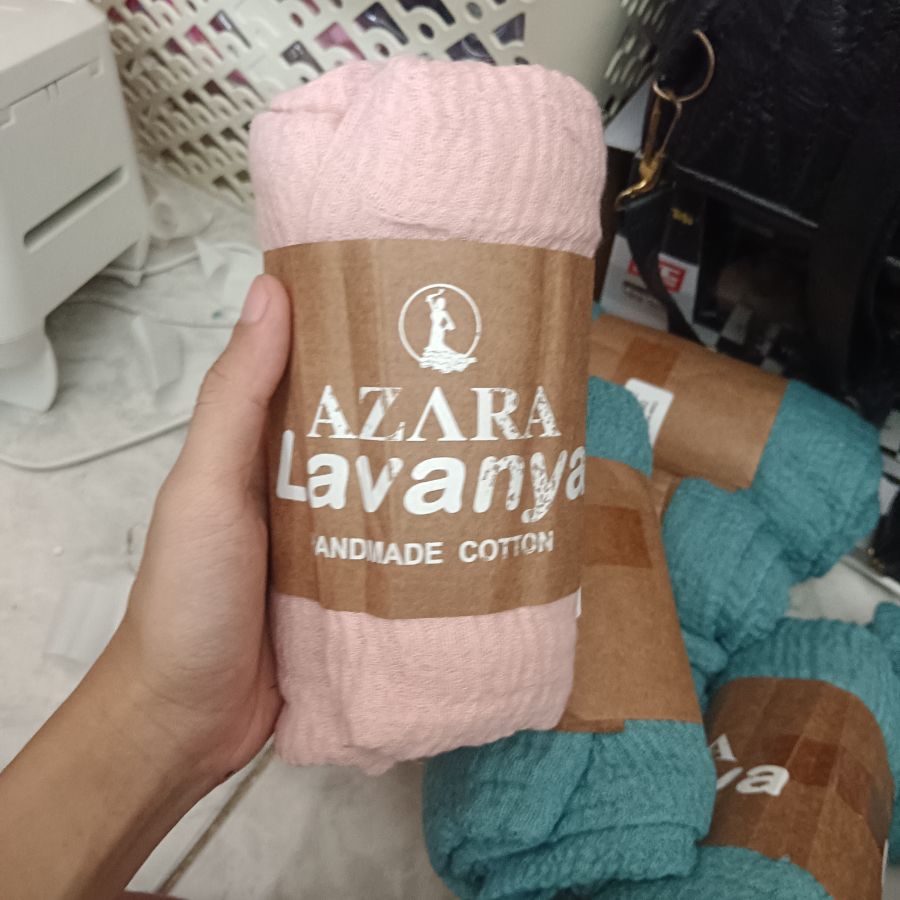 Azara Lavanya Pasmina Crinkle - Dusty Rose