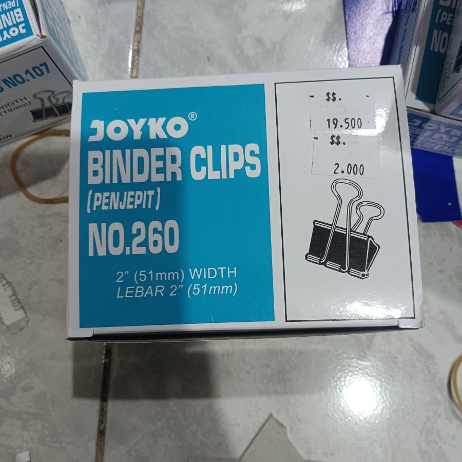 Joyko Binder Clips No.260 isi 12 pcs - Pack