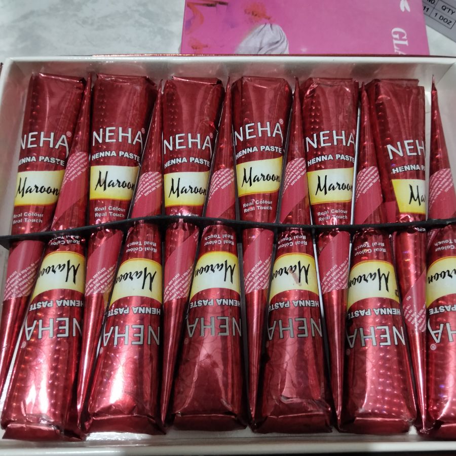 Neha Henna Maroon 