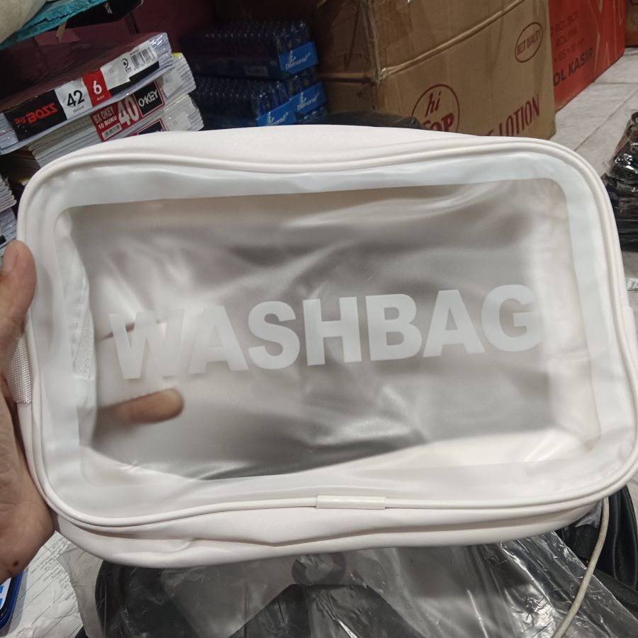 Washbag Sedang/Putih