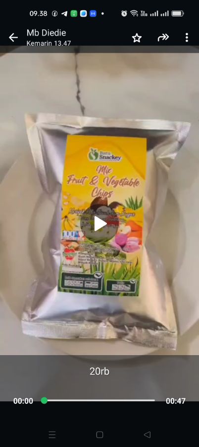 Keripik mix buah sayur