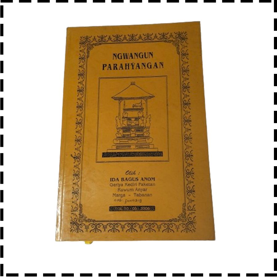 Buku Ngawangun Ngwangun Parahyangan Agama Hindu IB Anom