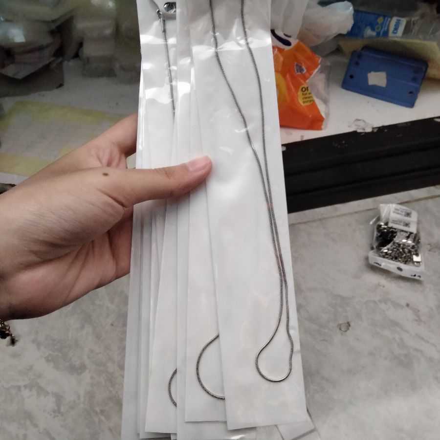 kalung titanium silver 