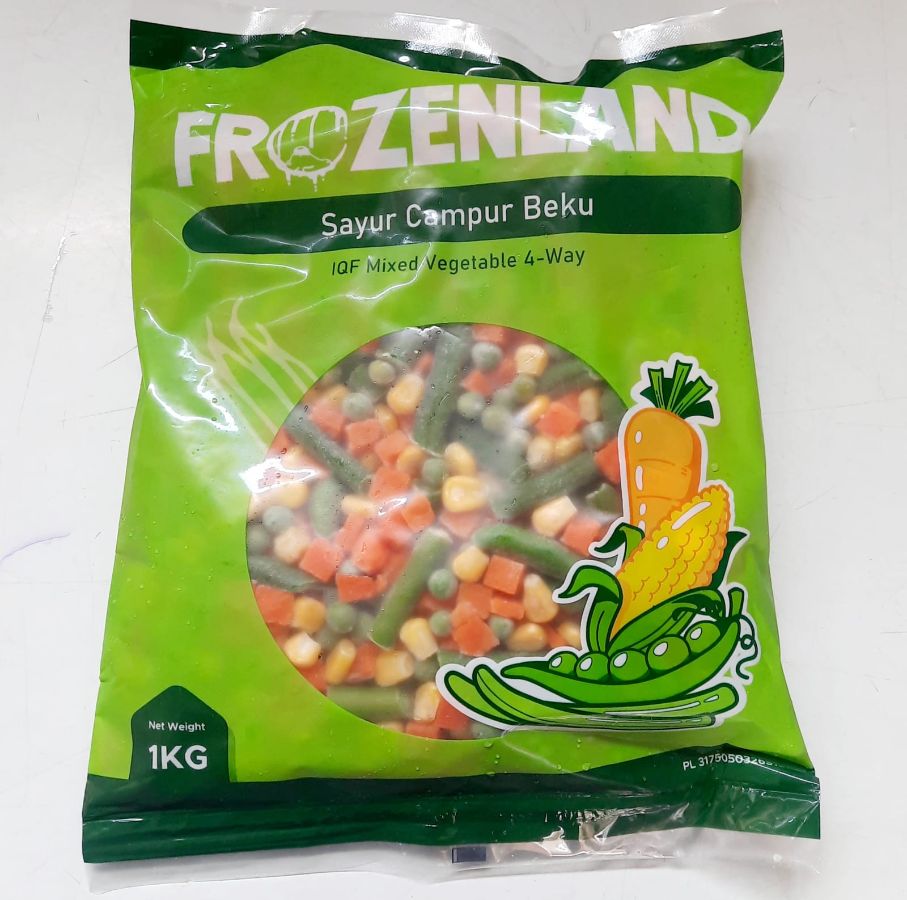 Sayuran Beku mix vegetable frozenland 1kg